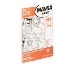 Papier für Manga, Packung/Etui mit 40 Blatt B4 200g, mit einfachem Raster