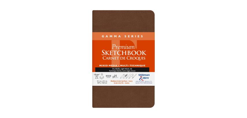 Gamma Series carnet souple 46F 8,9x14cm 150g - Ivoire