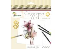 Carnet de coloriage Wild 1 - Rose