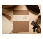 Jeans et Cocoa, Carnet piqué cousu fil A6 96 pages lignées, cacao - Cacao
