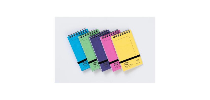 Minor Pad Europa bloc reliure intégrale en-tête 7,6x12cm 120 pages détachables ligné Couleur aléatoire - Assortiment C