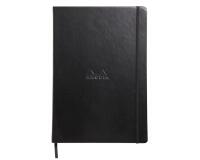 Webnotebook A4 192 pages ligné papier ivoire 90g fermeture élastique - Noir