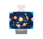 Puzzle éducatif, Système solaire - Multicolore