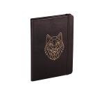 BLACK FOREST Carnet rembordé rigide A5 144 pages, Loup