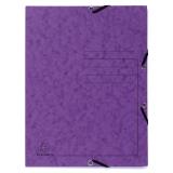 Elastic 3 Flap Folder 355gsm, A4 - Purple
