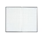 Exacompta Grid Register, 600 Pages 35x22.5cm - Black canvas