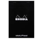 Stapled notepad 'dotPad', A5 size, dotted, black