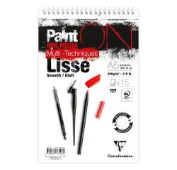 PaintON Lisse bloc spiralé 15F A5+ 250g
