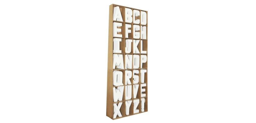 Présentoir plein 85 lettres 20,5cm - Kraft
