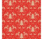 Kraft 70g, rl 50x0,70m Dalécarlie Rouge - Rouge