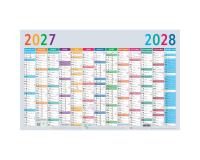 Calendrier Multicolore 13 mois 65 x 40,5 cm Annuel 2027 - Multicolore