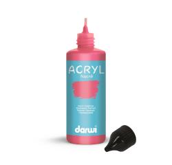 DARWI Perlmutt-Acrylfarbe, Flasche 80ml, Perlmuttrot - Perlmuttrot