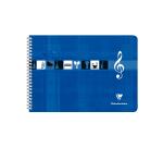 Cahier Musique reliure intégrale à l'italienne 29,7x21cm 50 pages Bleu - Bleu