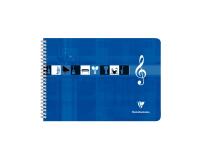 Cahier Musique reliure intégrale à l'italienne 29,7x21cm 50 pages Bleu - Bleu