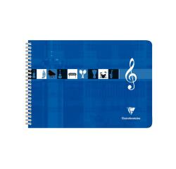 Cahier Musique reliure intégrale à l'italienne 29,7x21cm 50 pages Bleu - Bleu