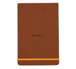Rhodiarama Webnotepad rembordé rigide A5 192 pages ligné microperforé papier ivoire 90g fermeture élastique - Cuivre