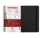 Clairefontaine Nomaddict My Notes Notebook - B5 Landscape - Lined - 90gsm - Black