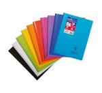 Cahier reliure intégrale enveloppante Koverbook A4 160 pages petits carreaux couverture polypropylène transparent - Assortis