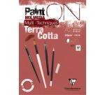 Bloc PaintON TERRACOTTA collé A2 20F