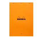 Bloc agrafé N°18 A4 80 feuilles lignées + marge 80 g. - Orange
