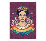 Frida Kahlo, Set de correspondance 12x16,5 cm contenant 8 cartes simples 11x15,5 cm assorties et 8 enveloppes Pollen C6 blanc naturel