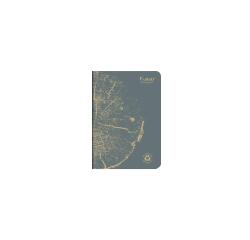 Carnet piqué FOREVER PREMIUM 100% recyclé A5 96 pages ligné papier recyclé blanc 90 g - Gris plomb
