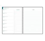 Recharge agenda de bureau EasyTime 27S spiralé 21 x 27 cm Semainier Janvier à Décembre 2027