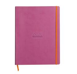 Rhodiarama softcover notitieboek A4 maxi, 80 gelijnde bladen ivoorkleurig papier van 90g - Lila