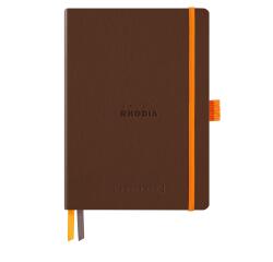 Rhodiarama Goalbook A5 met softcover, 120 blad gestippeld ivoorkleurig papier van 90g - Brons