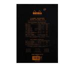 Bloc agrafé Rhodia N°18 21x29,7 cm 80 feuillets uni 80g - Noir
