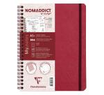 My.Notes Age Bag notitieboek met spiraalbinding en afscheurbare strook A5+ 120 uitscheurbare gelijnde pagina's + kader bovenaan - Rood
