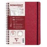 My.Notes Age Bag carnet reliure intégrale à marges détachables A5+ 120 pages détachables ligné + cadre en-tête - Rouge