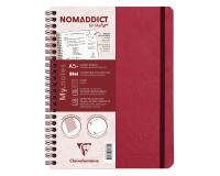 My.Notes Age Bag carnet reliure intégrale à marges détachables A5+ 120 pages détachables ligné + cadre en-tête - Rouge