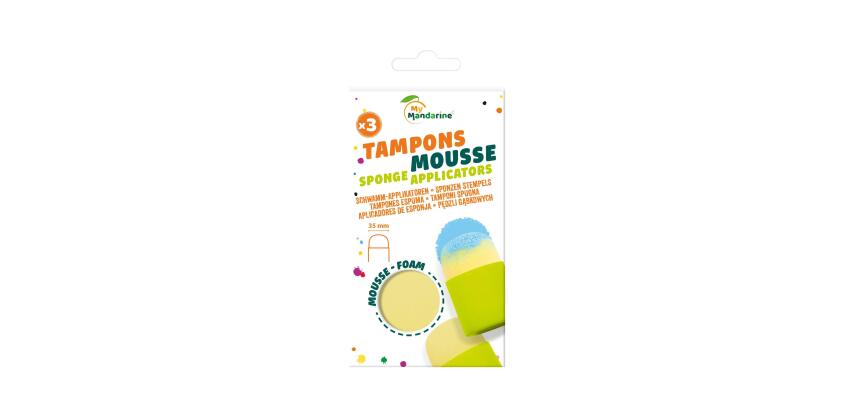 Set de 3 tampons mousse - Vert