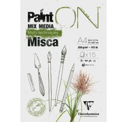 PaintON Misca bloc collé 15F A4 250g