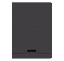 Cahier piqué 8000 POLYPRO A4 192 pages grands carreaux 90 g - Noir