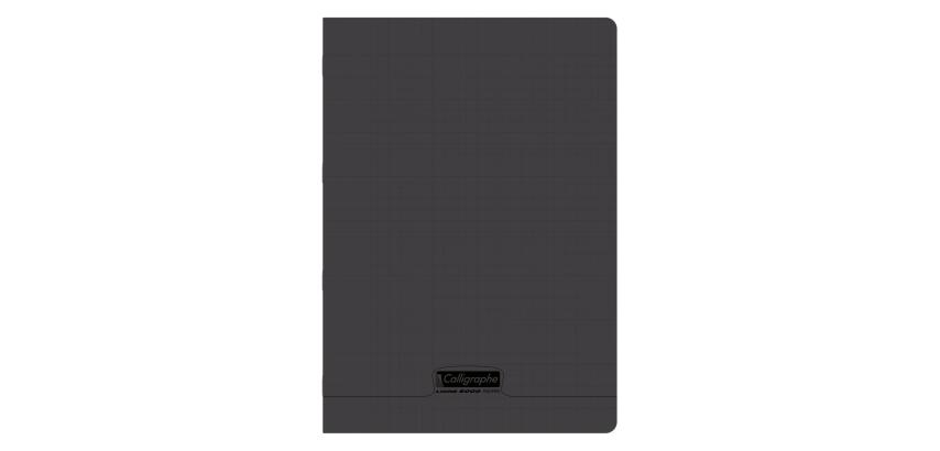 Cahier piqué 8000 POLYPRO A4 192 pages grands carreaux 90 g - Noir