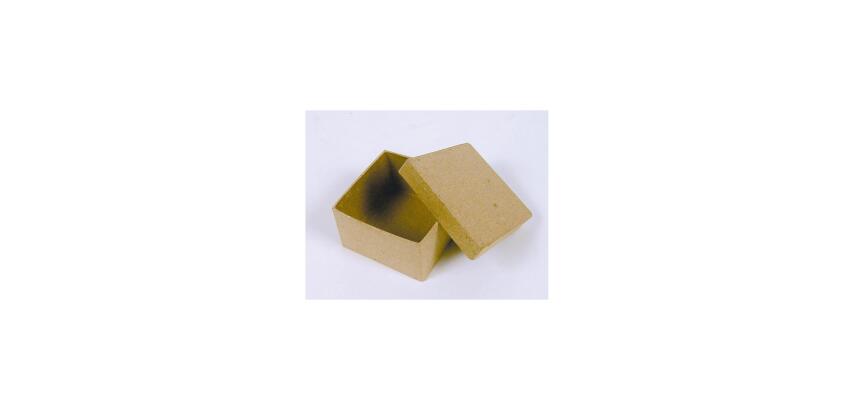 Mini boîte carrée 4,5x4,5x3cm - Kraft