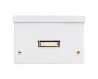 Boîte de rangement à plat carton 27x36x19cm Néo Déco - Blanc