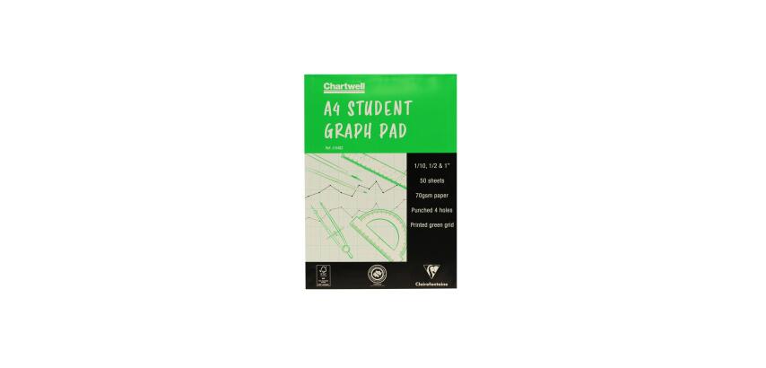 Goldgraph Millimeterpapier 50 blad 70g millimeters 1/10,1/2 &1mm perfo 4 gaten A4 (21x29,7cm)