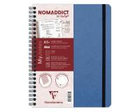 My.Notes Age Bag carnet reliure intégrale à marges détachables A5+ 120 pages détachables ligné + cadre en-tête - Bleu