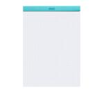 Rhodia gehefteter Block, COULEURS N°18 A4, 80 Blatt kariert 80g, mikroperforiert - Azurblau