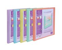 Classeur 2 anneaux 15mm polypropylène Kreacover Pastel - A4 - Couleurs assorties