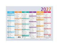 Calendrier Multicolore 22 x 29,5 cm Semestriel 2027 - Visuel