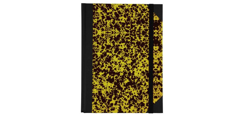 Marble Notebook 220x170, 192 lined pages - Khaki