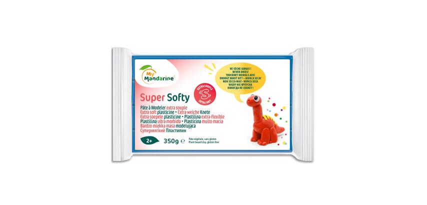 Darwi boetseerpasta Super Softy 350 g, blauw