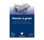 Clairefontaine A4 Grained Drawing Paper Pad 224g 20 Sheets