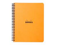 Notebook Rhodia Classic reliure intégrale O&B 16x21 cm 160 pages petits carreaux 5x5 détachables 80g - Assortis