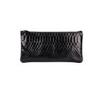 REPTILE DESIGN Flat pouch 22x11 cm, Black Python - Black Python