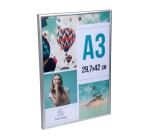 Cadre photo mural aluminium A3 - Argent